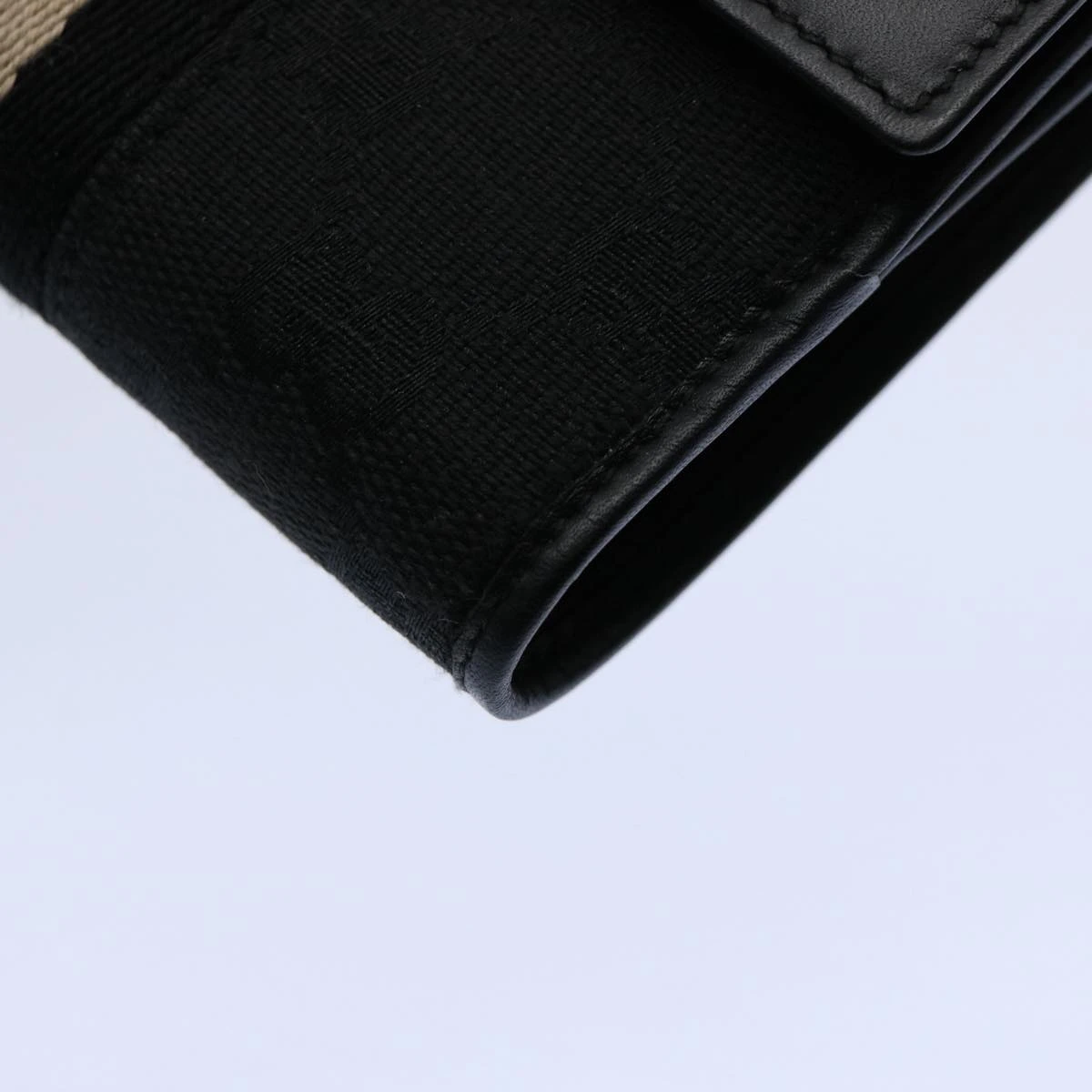 Brand Street GUCCI GG Canvas Sherry Line Jackie Wallet Black White Auth 60081A 18 Brand Street GUCCI GG Canvas Sherry Line Jackie Wallet Black White Auth 60081A - Image 16