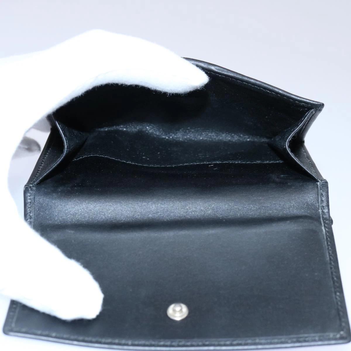 Brand Street GUCCI GG Canvas Sherry Line Jackie Wallet Black White Auth 60081A 9 Brand Street GUCCI GG Canvas Sherry Line Jackie Wallet Black White Auth 60081A - Image 7