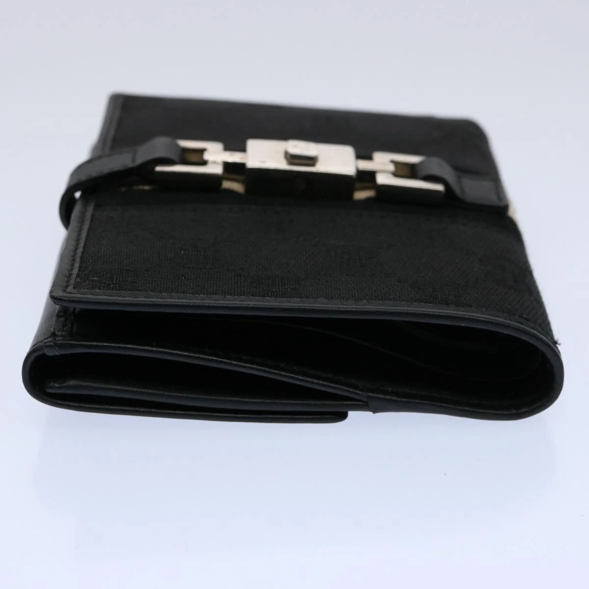 Brand Street GUCCI GG Canvas Sherry Line Jackie Wallet Black White Auth 60081A 5 Brand Street GUCCI GG Canvas Sherry Line Jackie Wallet Black White Auth 60081A - Image 3