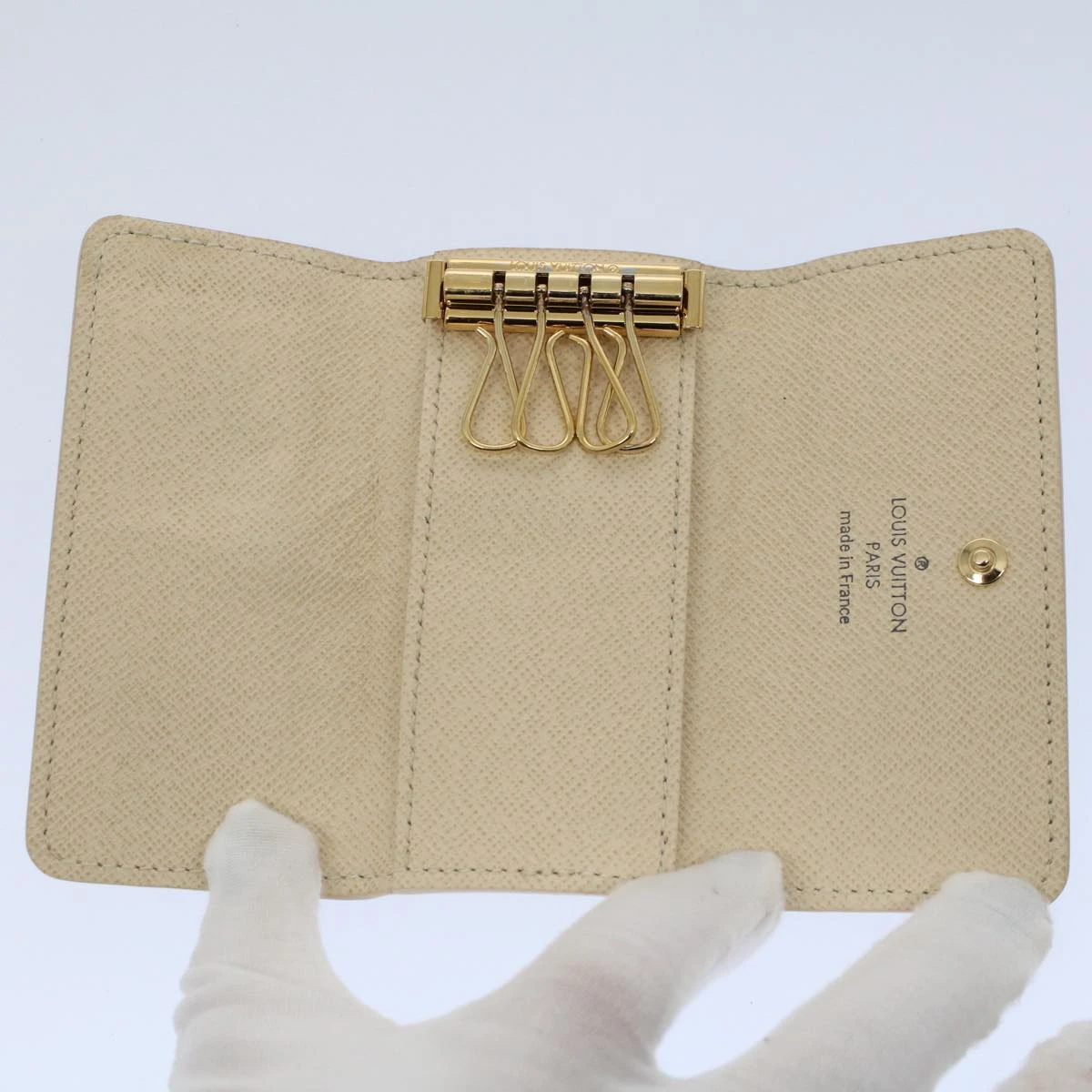 Brand Street LOUIS VUITTON Damier Azur Multi Cles 4 Key Case N60020 LV Auth 60112 12 Brand Street LOUIS VUITTON Damier Azur Multi Cles 4 Key Case N60020 LV Auth 60112 - Image 10