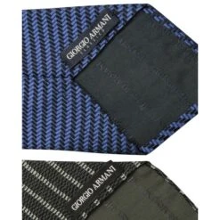 Style Tribute GIORGIO ARMANI Set Of Ties: Blue & Grey -Best Jewelry Store 606a69594868986d98704bb4428b63cf