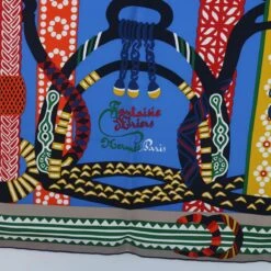 Style Tribute Hermes Carre 90 Fantaisie D�fetriers Scarf Silk Blue Multicolor Auth 60781 -Best Jewelry Store 60781 10 809d3b10 a21c 4a19 b136 4559321047b1