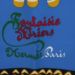 Style Tribute Hermes Carre 90 Fantaisie D�fetriers Scarf Silk Blue Multicolor Auth 60781 -Best Jewelry Store 60781 12 938089da 5555 42cb acf4 a0052404051c