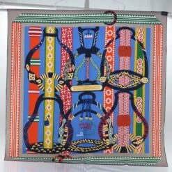 Style Tribute Hermes Carre 90 Fantaisie D�fetriers Scarf Silk Blue Multicolor Auth 60781 -Best Jewelry Store 60781 15 9aa8c4d2 33d3 4e86 bfb0 dcee2a5e9095