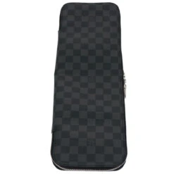 Style Tribute LOUIS VUITTON Damier Graphite Etui 5 Cravat Necktie Case N41136 Lv Auth 62213a -Best Jewelry Store 62213A 2 028e498a 02a9 4bd7 91c8 43eaf30fc52a