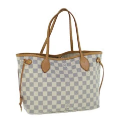 Style Tribute LOUIS VUITTON Damier Azur Neverfull Pm Tote Bag N41362 Lv Auth 62899a