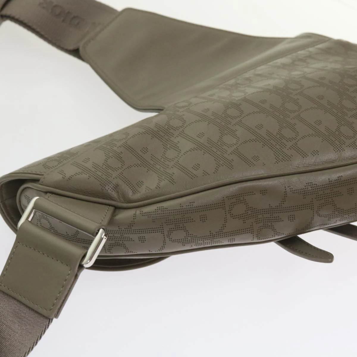 Brand Street CHRISTIAN DIOR Saddle Bag Oblique Trotter Canvas Shoulder Bag Gray Auth 65327A 20 Brand Street CHRISTIAN DIOR Saddle Bag Oblique Trotter Canvas Shoulder Bag Gray Auth 65327A - Image 18