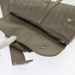 Brand Street CHRISTIAN DIOR Saddle Bag Oblique Trotter Canvas Shoulder Bag Gray Auth 65327A 29 Brand Street CHRISTIAN DIOR Saddle Bag Oblique Trotter Canvas Shoulder Bag Gray Auth 65327A -Best Jewelry Store 65327A 14