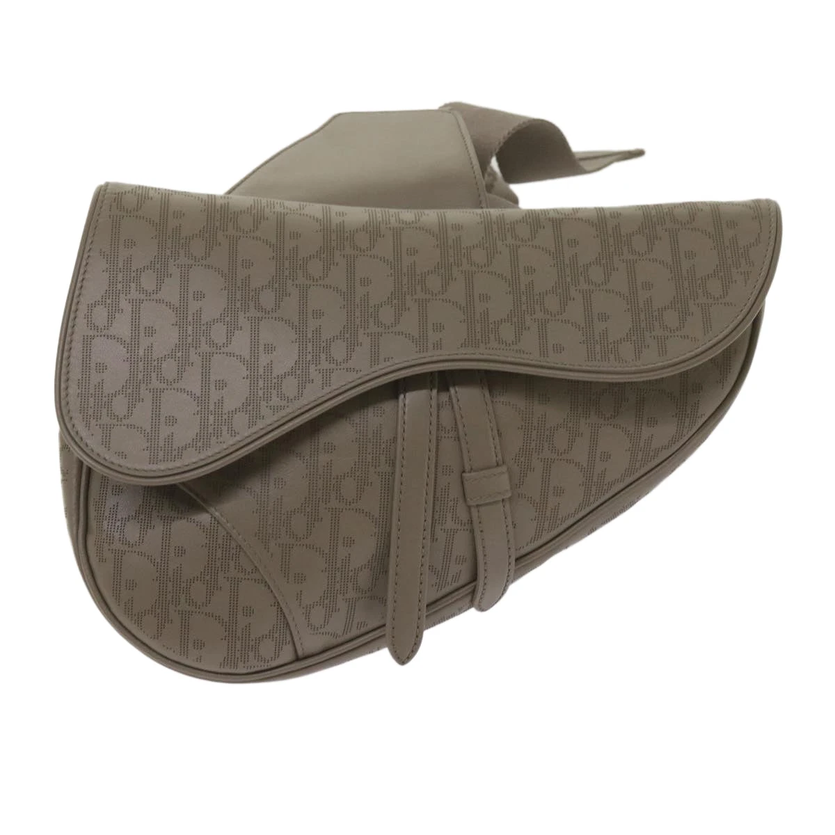 Brand Street CHRISTIAN DIOR Saddle Bag Oblique Trotter Canvas Shoulder Bag Gray Auth 65327A 15 Brand Street CHRISTIAN DIOR Saddle Bag Oblique Trotter Canvas Shoulder Bag Gray Auth 65327A - Image 13