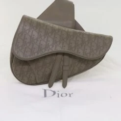 Brand Street CHRISTIAN DIOR Saddle Bag Oblique Trotter Canvas Shoulder Bag Gray Auth 65327A 33 Brand Street CHRISTIAN DIOR Saddle Bag Oblique Trotter Canvas Shoulder Bag Gray Auth 65327A -Best Jewelry Store 65327A 22