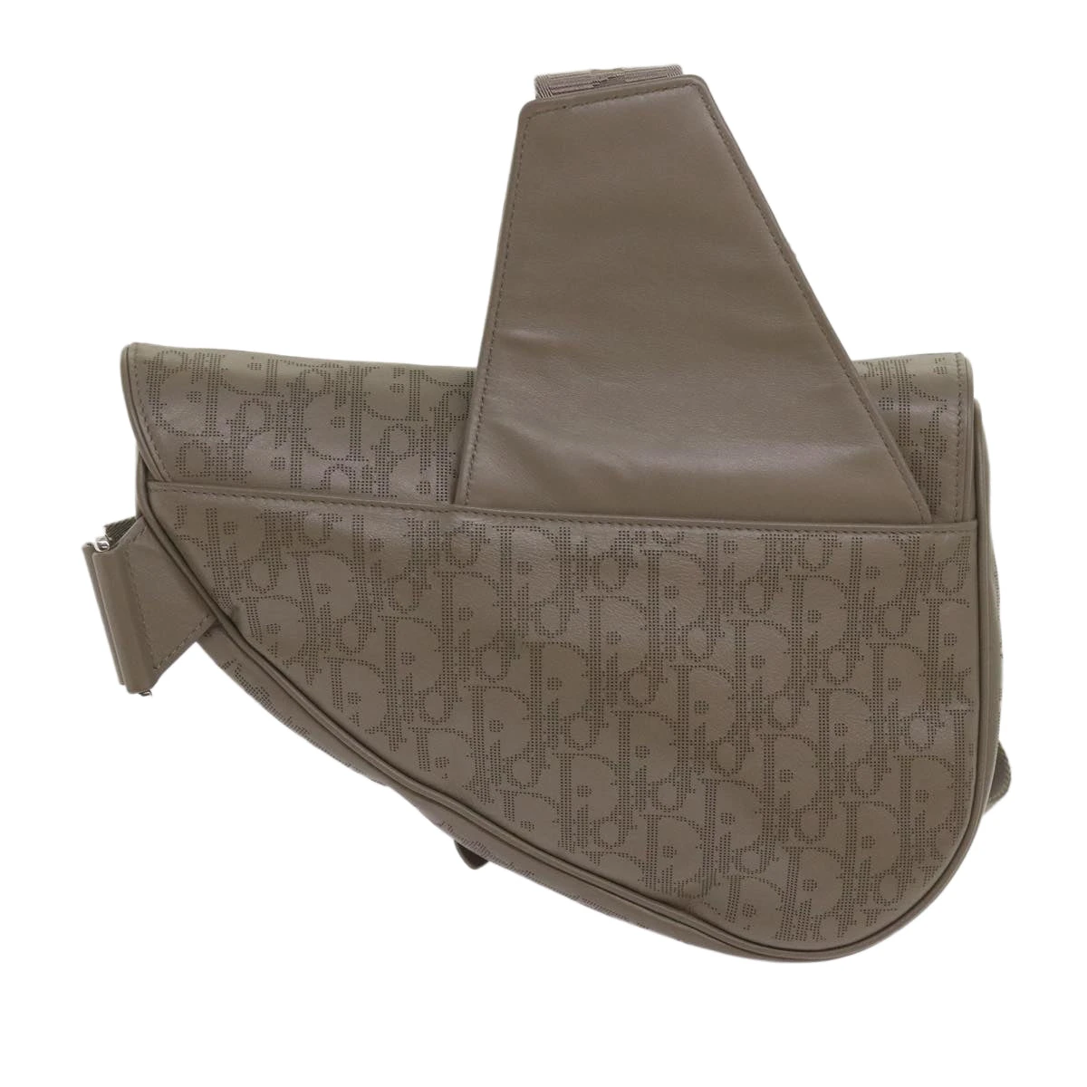 Brand Street CHRISTIAN DIOR Saddle Bag Oblique Trotter Canvas Shoulder Bag Gray Auth 65327A 4 Brand Street CHRISTIAN DIOR Saddle Bag Oblique Trotter Canvas Shoulder Bag Gray Auth 65327A - Image 2