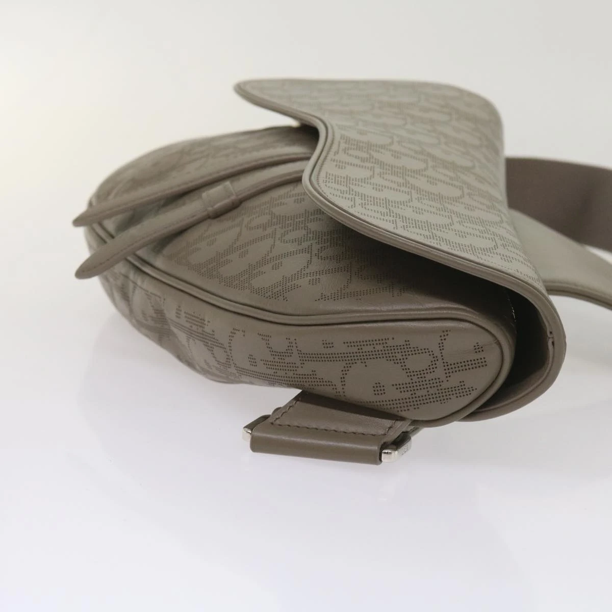 Brand Street CHRISTIAN DIOR Saddle Bag Oblique Trotter Canvas Shoulder Bag Gray Auth 65327A 5 Brand Street CHRISTIAN DIOR Saddle Bag Oblique Trotter Canvas Shoulder Bag Gray Auth 65327A - Image 3