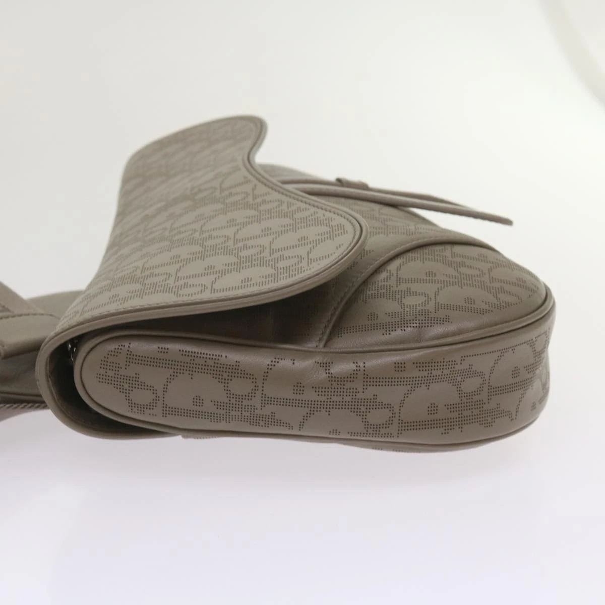 Brand Street CHRISTIAN DIOR Saddle Bag Oblique Trotter Canvas Shoulder Bag Gray Auth 65327A 6 Brand Street CHRISTIAN DIOR Saddle Bag Oblique Trotter Canvas Shoulder Bag Gray Auth 65327A - Image 4