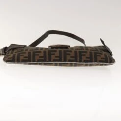 Brand Street FENDI Zucca Canvas Mamma Baguette Shoulder Bag Brown Black Auth 65651 27 Brand Street FENDI Zucca Canvas Mamma Baguette Shoulder Bag Brown Black Auth 65651 -Best Jewelry Store 65651 10