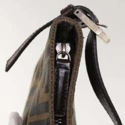 Brand Street FENDI Zucca Canvas Mamma Baguette Shoulder Bag Brown Black Auth 65651 31 Brand Street FENDI Zucca Canvas Mamma Baguette Shoulder Bag Brown Black Auth 65651 -Best Jewelry Store 65651 16