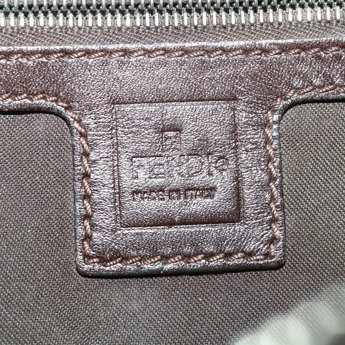 Brand Street FENDI Zucca Canvas Mamma Baguette Shoulder Bag Brown Black Auth 65651 21 Brand Street FENDI Zucca Canvas Mamma Baguette Shoulder Bag Brown Black Auth 65651 - Image 19