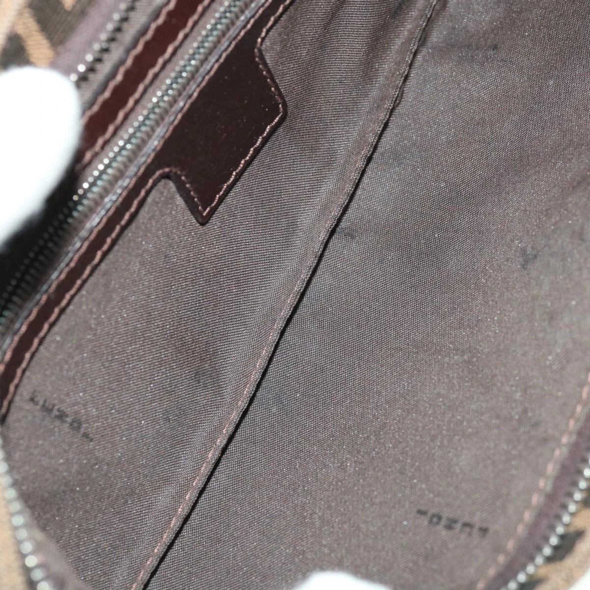 Brand Street FENDI Zucca Canvas Mamma Baguette Shoulder Bag Brown Black Auth 65651 13 Brand Street FENDI Zucca Canvas Mamma Baguette Shoulder Bag Brown Black Auth 65651 - Image 11