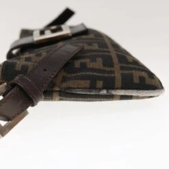 Brand Street FENDI Zucca Canvas Mamma Baguette Shoulder Bag Brown Black Auth 65651 25 Brand Street FENDI Zucca Canvas Mamma Baguette Shoulder Bag Brown Black Auth 65651 -Best Jewelry Store 65651 5