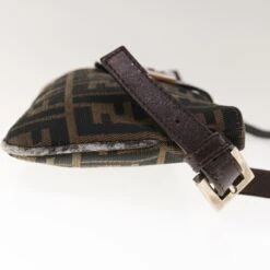 Brand Street FENDI Zucca Canvas Mamma Baguette Shoulder Bag Brown Black Auth 65651 26 Brand Street FENDI Zucca Canvas Mamma Baguette Shoulder Bag Brown Black Auth 65651 -Best Jewelry Store 65651 6