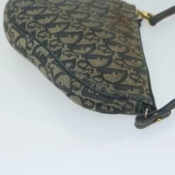 Brand Street CHRISTIAN DIOR Trotter Canvas Saddle Pouch Accessory Pouch Navy Auth 65744 25 Brand Street CHRISTIAN DIOR Trotter Canvas Saddle Pouch Accessory Pouch Navy Auth 65744 -Best Jewelry Store 65744 4