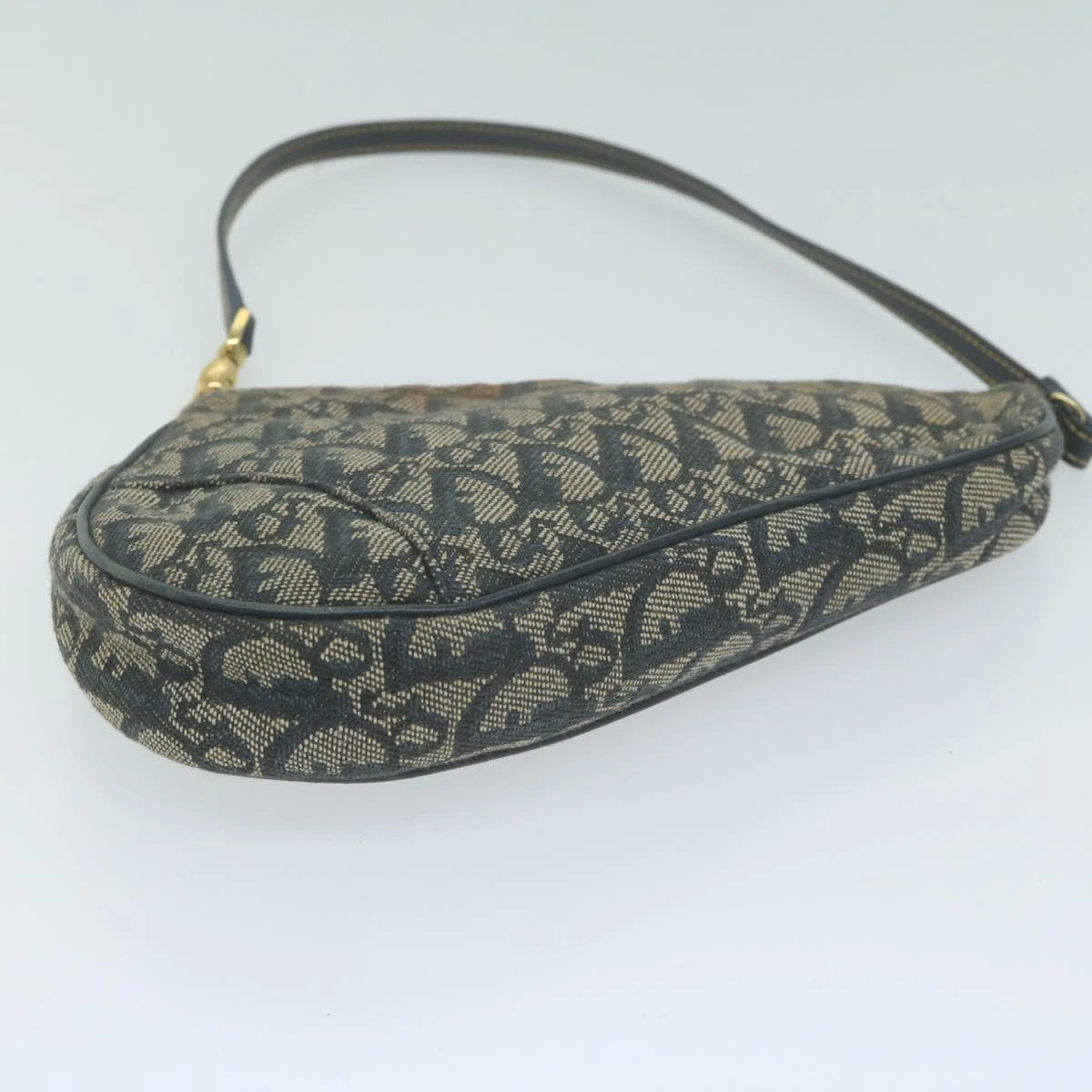 Brand Street CHRISTIAN DIOR Trotter Canvas Saddle Pouch Accessory Pouch Navy Auth 65744 11 Brand Street CHRISTIAN DIOR Trotter Canvas Saddle Pouch Accessory Pouch Navy Auth 65744 - Image 9