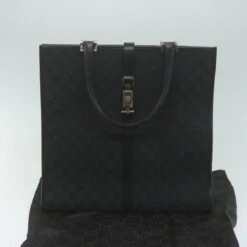Brand Street GUCCI Jackie GG Canvas Hand Bag Black 002 1064 1669 Auth 65997 -Best Jewelry Store 65997 21