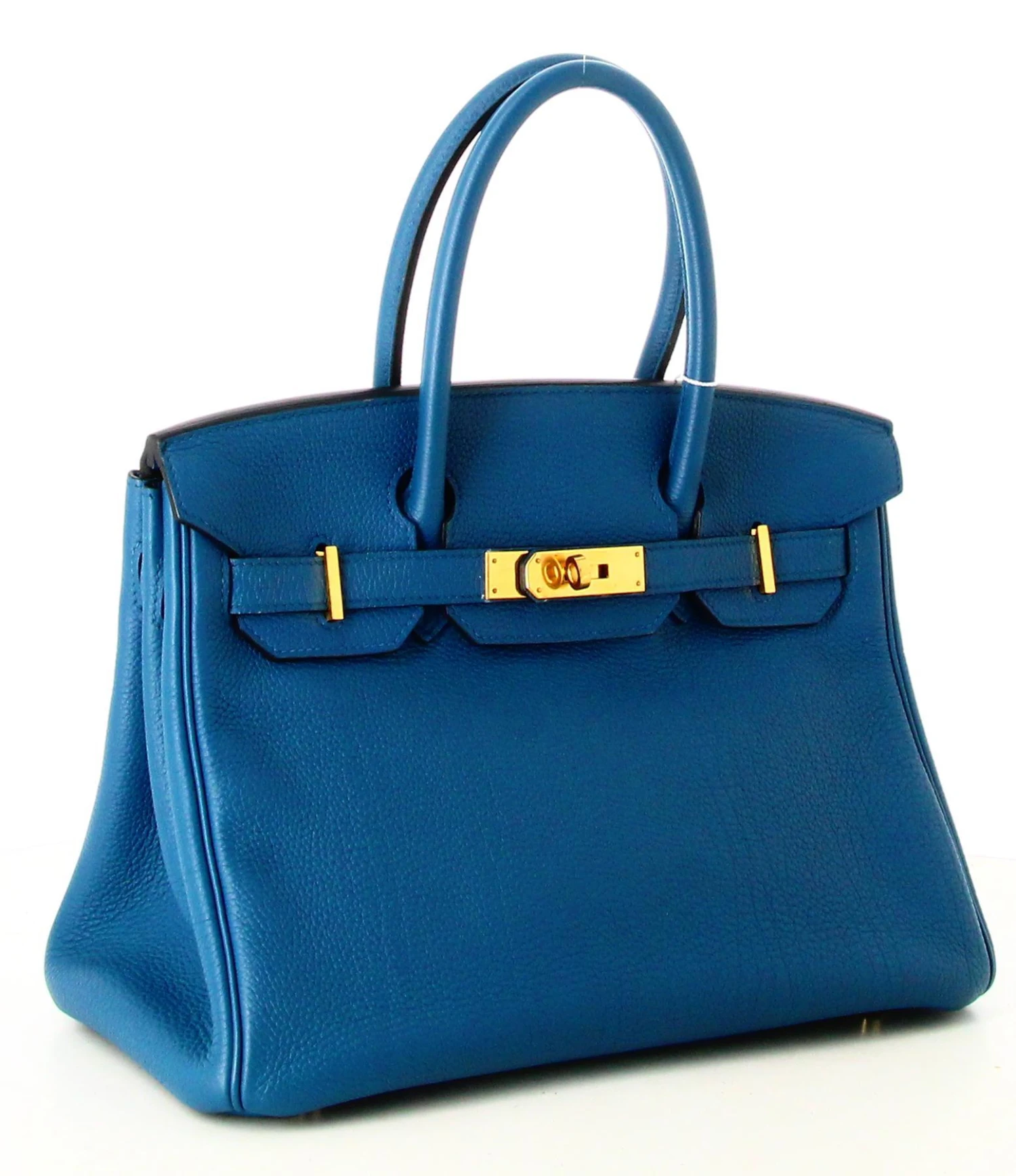 Opulence Vintage 2023 Birkin Handbag 30 Hermes Blue Grain Leather 3 Opulence Vintage 2023 Birkin Handbag 30 Hermes Blue Grain Leather
