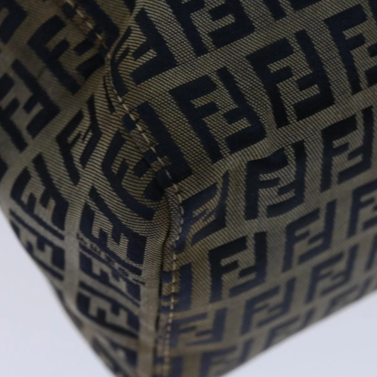 Brand Street FENDI Zucchino Canvas Mamma Baguette Hand Bag Navy Auth 67746 16 Brand Street FENDI Zucchino Canvas Mamma Baguette Hand Bag Navy Auth 67746 - Image 14