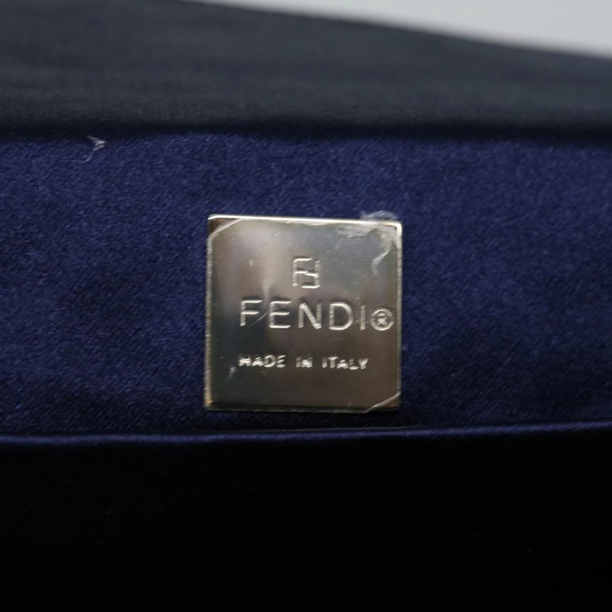 Brand Street FENDI Zucchino Canvas Mamma Baguette Hand Bag Navy Auth 67746 20 Brand Street FENDI Zucchino Canvas Mamma Baguette Hand Bag Navy Auth 67746 - Image 18