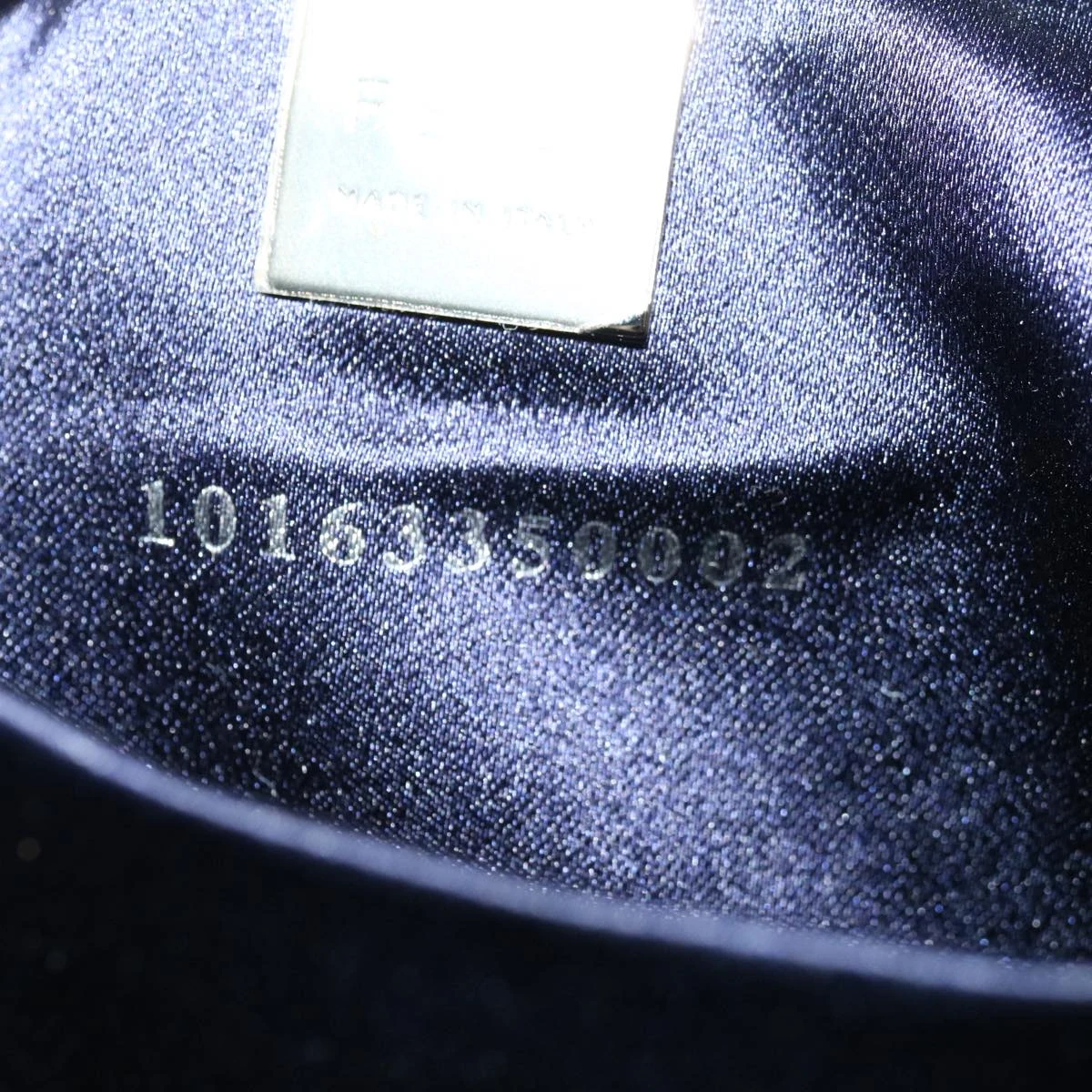 Brand Street FENDI Zucchino Canvas Mamma Baguette Hand Bag Navy Auth 67746 14 Brand Street FENDI Zucchino Canvas Mamma Baguette Hand Bag Navy Auth 67746 - Image 12