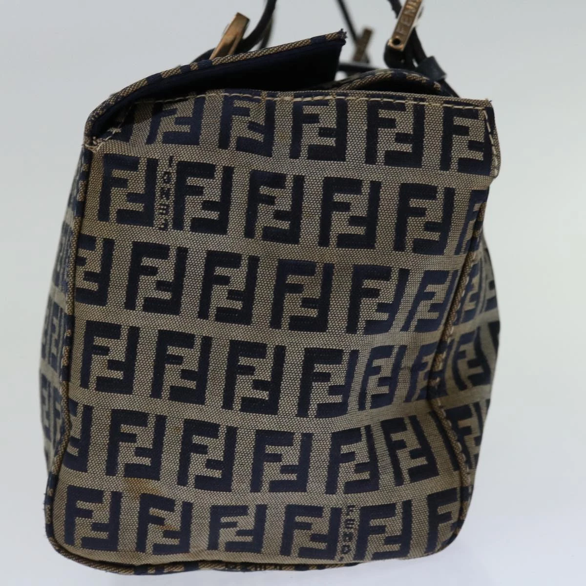 Brand Street FENDI Zucchino Canvas Mamma Baguette Hand Bag Navy Auth 67746 5 Brand Street FENDI Zucchino Canvas Mamma Baguette Hand Bag Navy Auth 67746 - Image 3