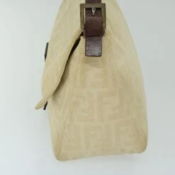 Brand Street FENDI Zucca Canvas Mamma Baguette Shoulder Bag Beige Auth 68065 -Best Jewelry Store 68065 4