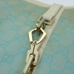 Brand Street GUCCI GG Canvas Jackie Shoulder Bag Light Blue White Auth 68866 -Best Jewelry Store 68866 15