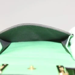 Brand Street FENDI Mamma Baguette Shoulder Bag Leather Green Auth 68908A -Best Jewelry Store 68908A 19