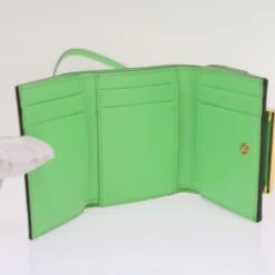 Brand Street FENDI Mamma Baguette Shoulder Bag Leather Green Auth 68908A -Best Jewelry Store 68908A 22