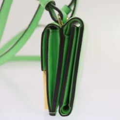 Brand Street FENDI Mamma Baguette Shoulder Bag Leather Green Auth 68908A -Best Jewelry Store 68908A 4