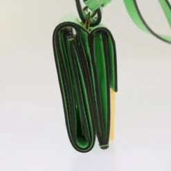 Brand Street FENDI Mamma Baguette Shoulder Bag Leather Green Auth 68908A -Best Jewelry Store 68908A 5