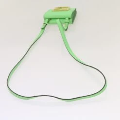 Brand Street FENDI Mamma Baguette Shoulder Bag Leather Green Auth 68908A -Best Jewelry Store 68908A 8