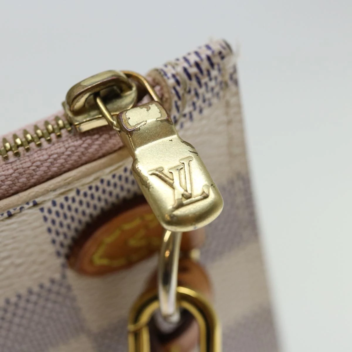 Brand Street LOUIS VUITTON Damier Azur Neverfull MM Pouch Pouch LV Auth 70919 10 Brand Street LOUIS VUITTON Damier Azur Neverfull MM Pouch Pouch LV Auth 70919 - Image 8