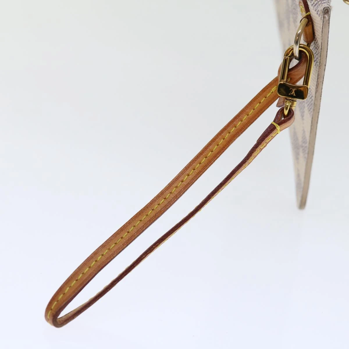 Brand Street LOUIS VUITTON Damier Azur Neverfull MM Pouch Pouch LV Auth 70919 11 Brand Street LOUIS VUITTON Damier Azur Neverfull MM Pouch Pouch LV Auth 70919 - Image 9