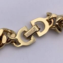 Opherty Ciocci CHRISTIAN DIOR Vintage Gold Metal Chain Link Logo Bracelet -Best Jewelry Store 7174d6e2 e74a 5616 826f 443dcf4ed5f4