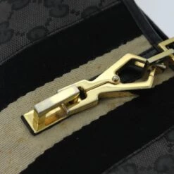 Brand Street GUCCI GG Canvas Sherry Line Jackie Shoulder Bag Black White 001 4057 Auth 73366 -Best Jewelry Store 73366 14