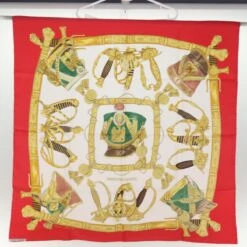 Brand Street HERMES Carre 90 Scarf "GRAND UNIFORME" Silk Red Auth 74709 -Best Jewelry Store 74709 13