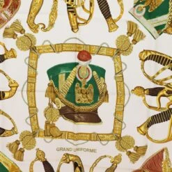 Brand Street HERMES Carre 90 Scarf "GRAND UNIFORME" Silk Red Auth 74709 -Best Jewelry Store 74709 6