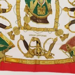 Brand Street HERMES Carre 90 Scarf "GRAND UNIFORME" Silk Red Auth 74709 -Best Jewelry Store 74709 9