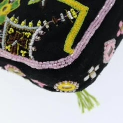 Brand Street FENDI Mamma Baguette Shoulder Bag Beads Black Auth 75387A -Best Jewelry Store 75387A 13