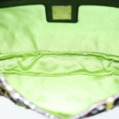 Brand Street FENDI Mamma Baguette Shoulder Bag Beads Black Auth 75387A -Best Jewelry Store 75387A 15