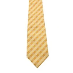 Style Tribute KENZO Orange & Yellow Checked Tie