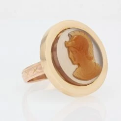 Sarl Baume 20th Century Agate Cameo 18 Karat Rose Gold Antique Ring -Best Jewelry Store 7 master e4838ffc 370a 4f13 95a5 962956bbfb19