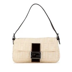 Upteam FENDI Mini Zucca Canvas Baguette